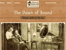 Tablet Screenshot of dawnofsound.com